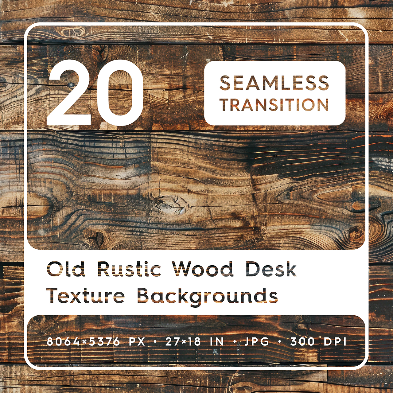 20 Old Rustic Wood Desk Texture Backgrounds Square Cover