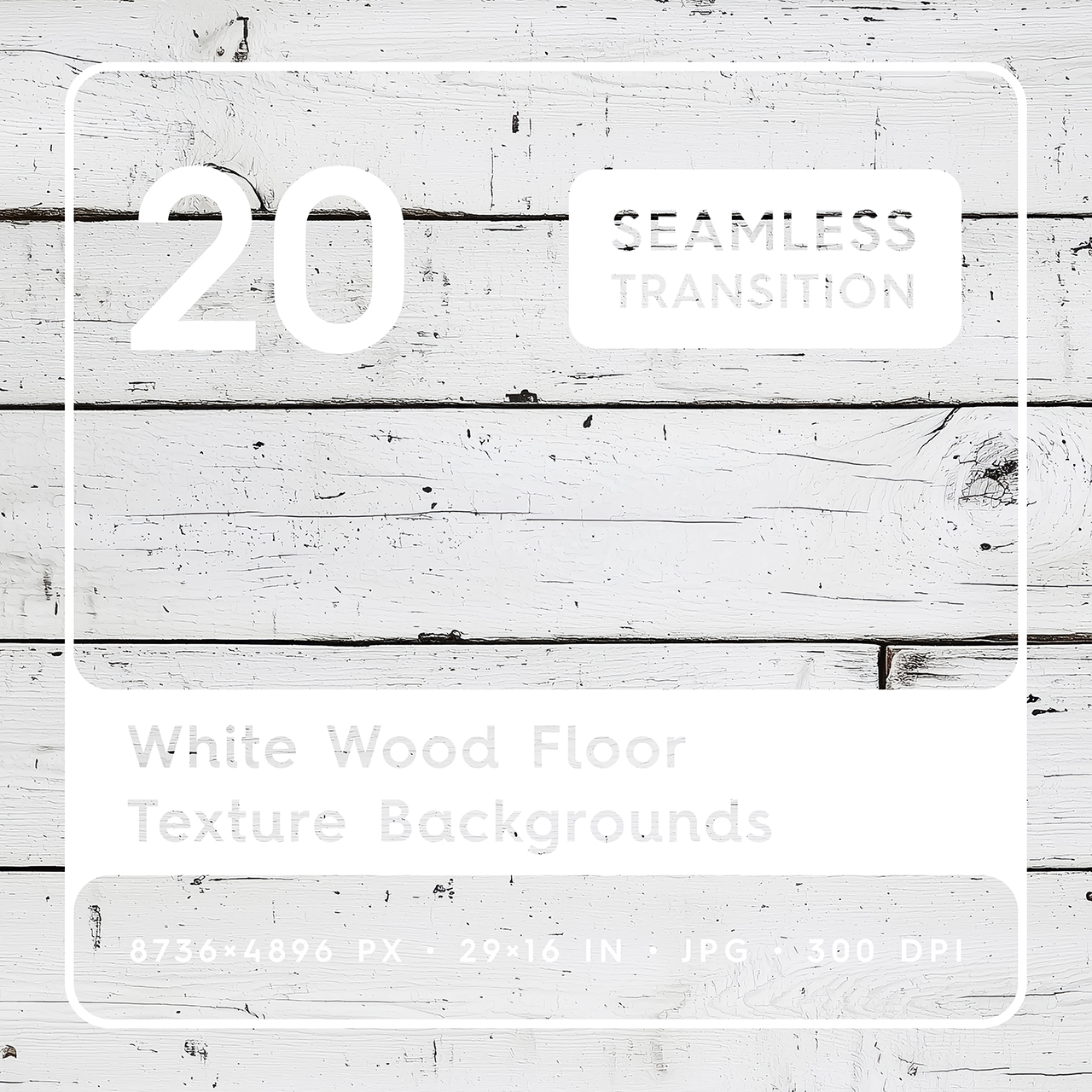 30 White Wood Floor Texture Backgrounds Square Cover