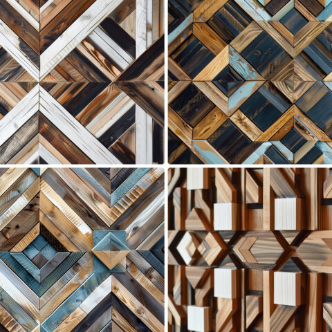 20 Wood Mosaic Art Texture Backgrounds Samples Preview Part 04