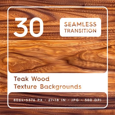 30 Teak Wood Texture Backgrounds Square Cover