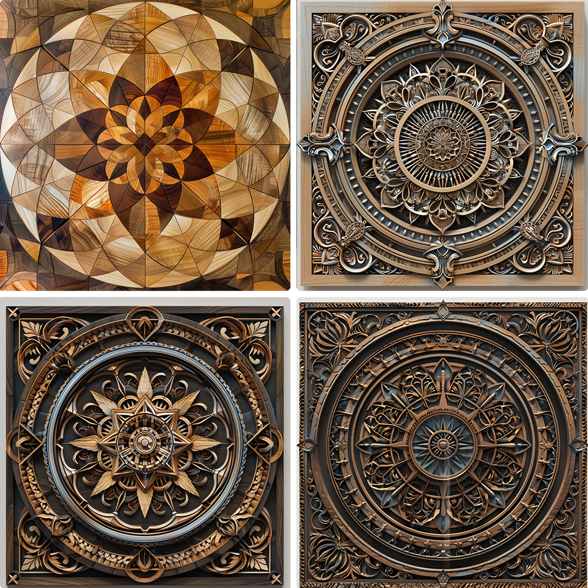 30 Wood Mandala Texture Backgrounds Samples Preview Part 03