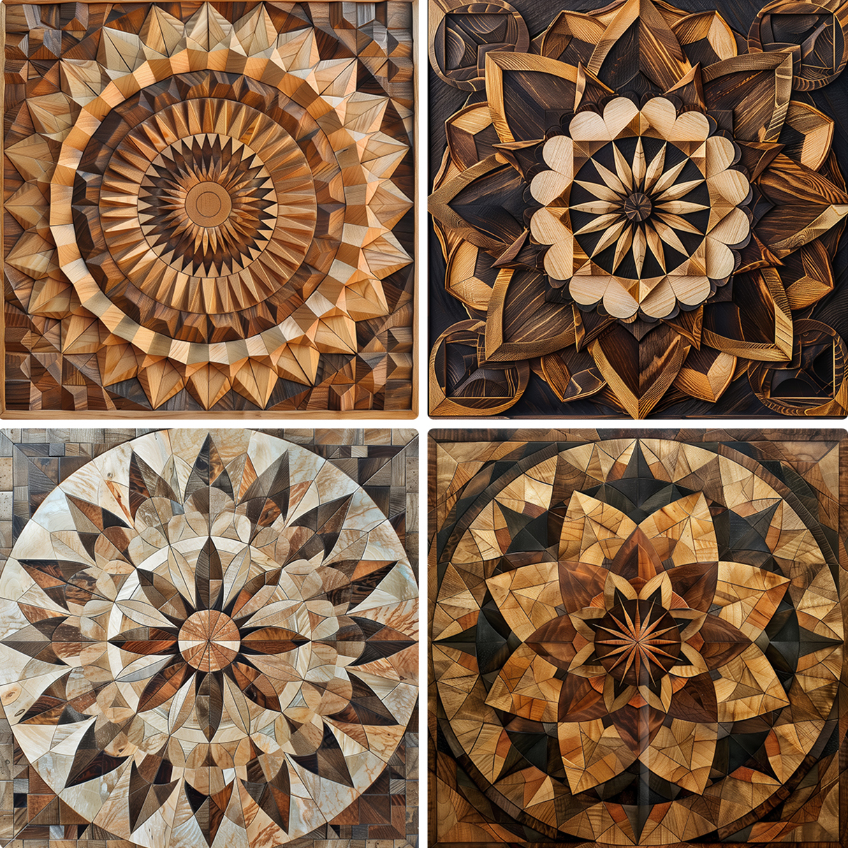 30 Wood Mandala Texture Backgrounds Samples Preview Part 04