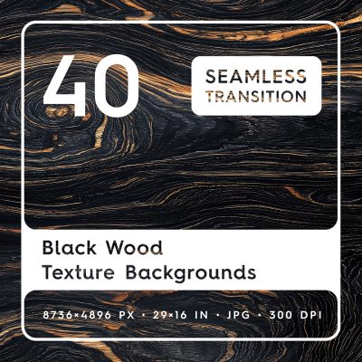 40 Black Wood Texture Backgrounds