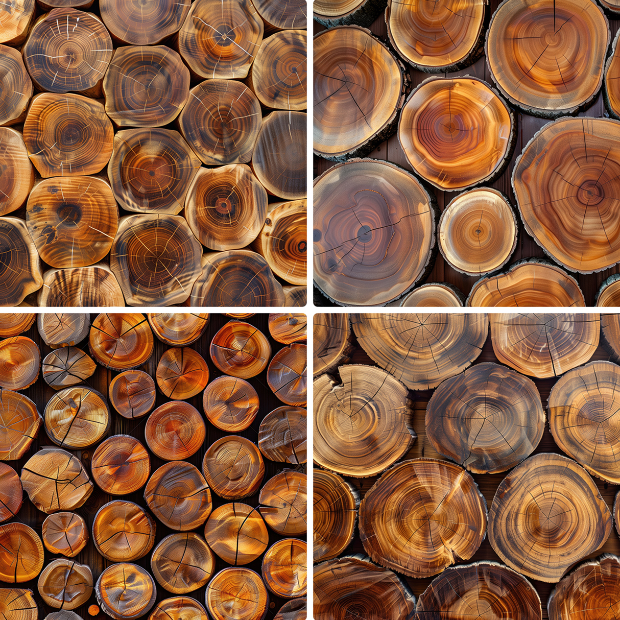 20 Tree Slices Texture Backgrounds Samples Preview Part 05