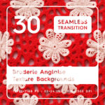 30 Broderie Anglaise Texture Backgrounds Square Cover