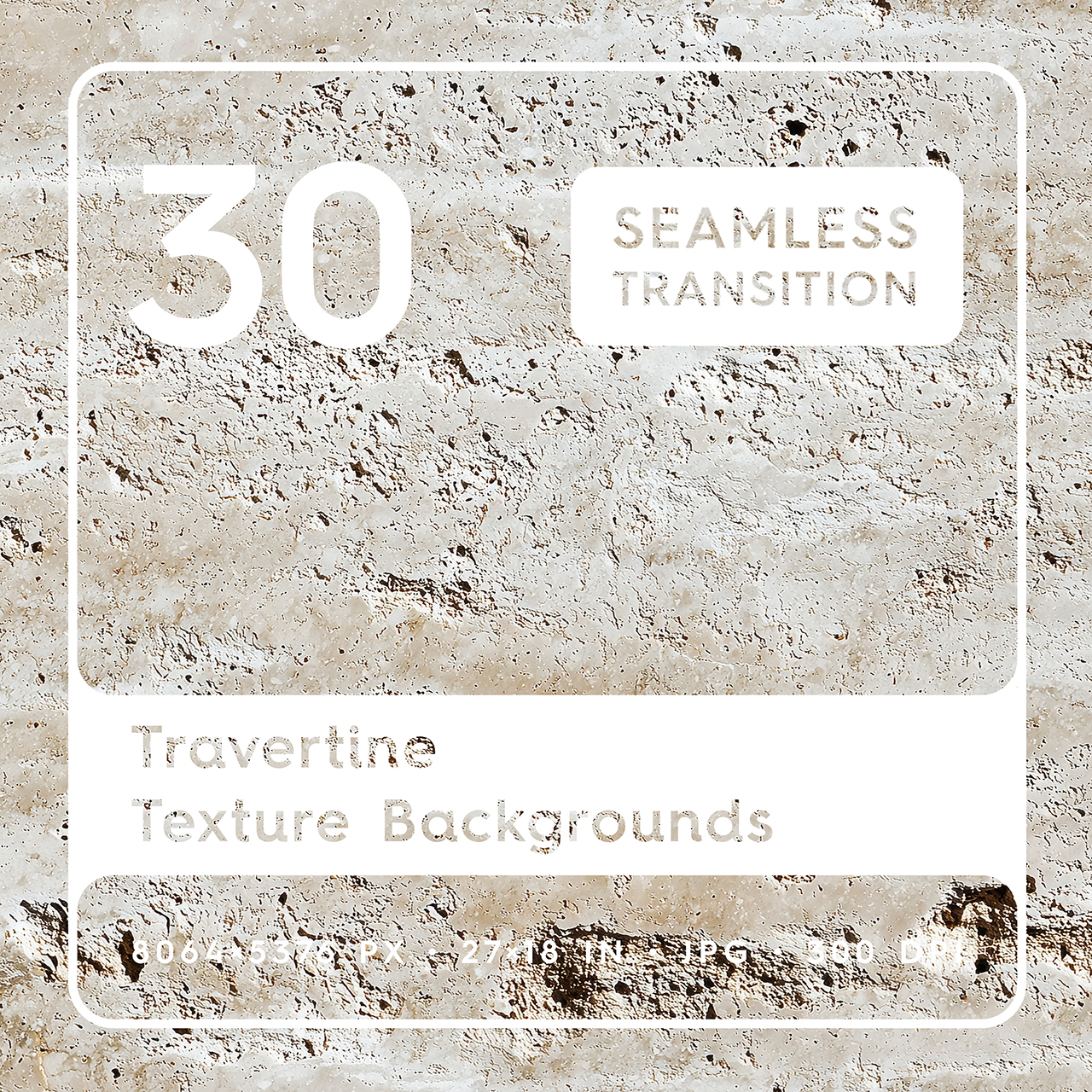 30 Travertine Texture Backgrounds Square Cover