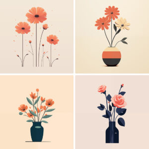 120 Flowers Poster Illustration Backgrounds Samples Preview Part 05