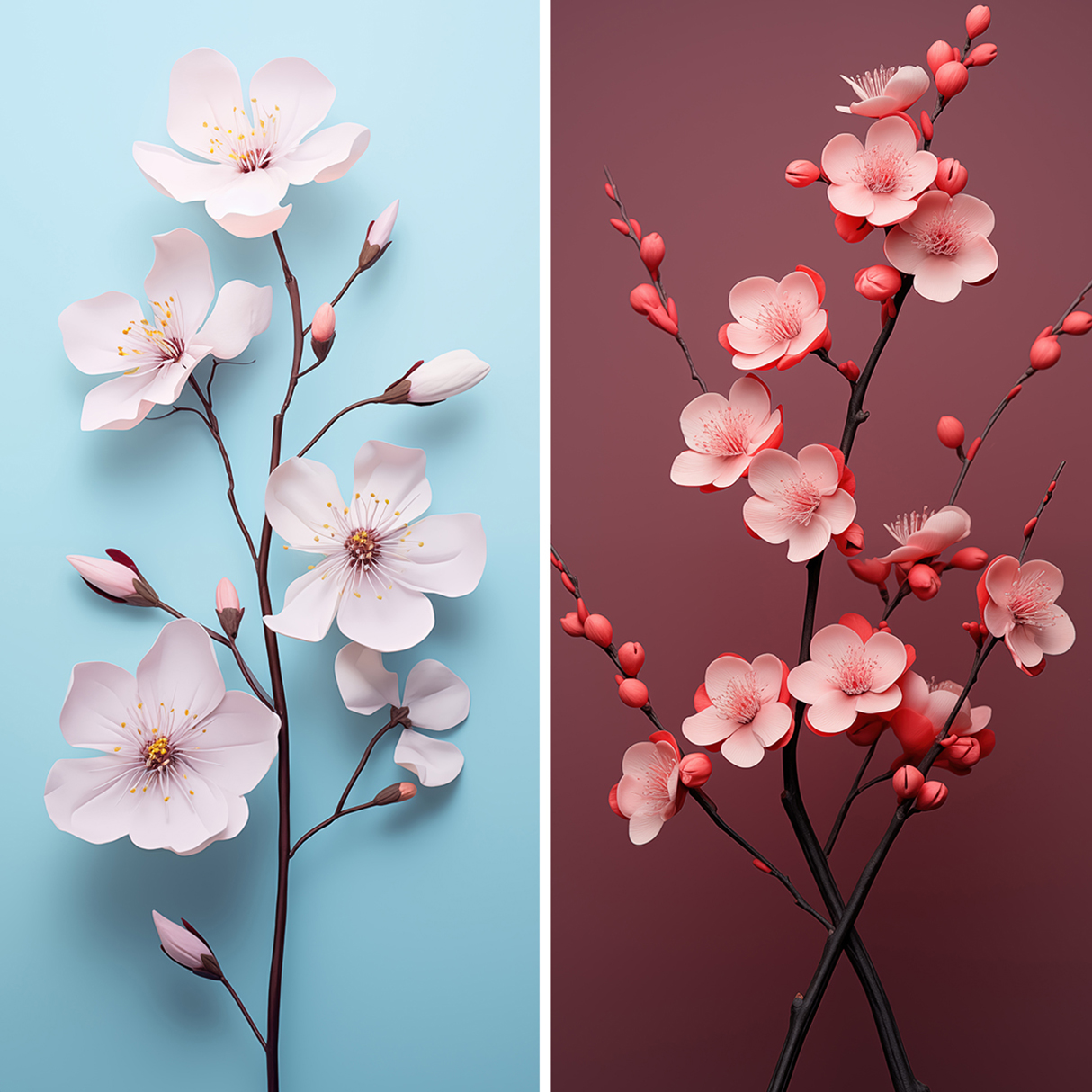 120 Flowers Poster Illustration Backgrounds Samples Preview Part 11