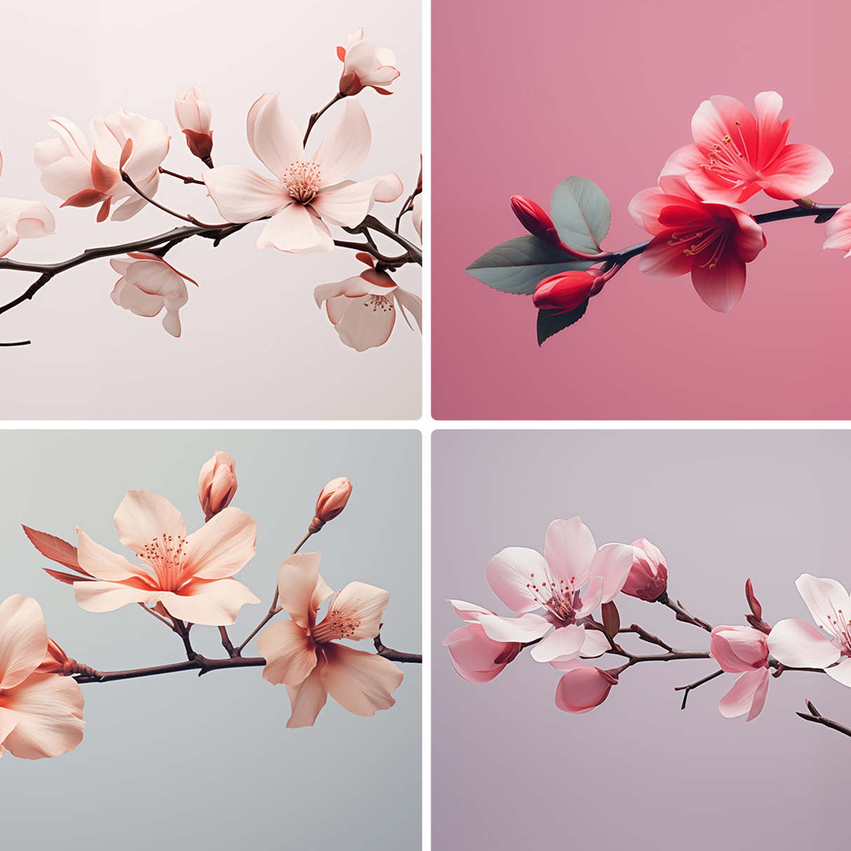 120 Flowers Poster Illustration Backgrounds Samples Preview Part 27