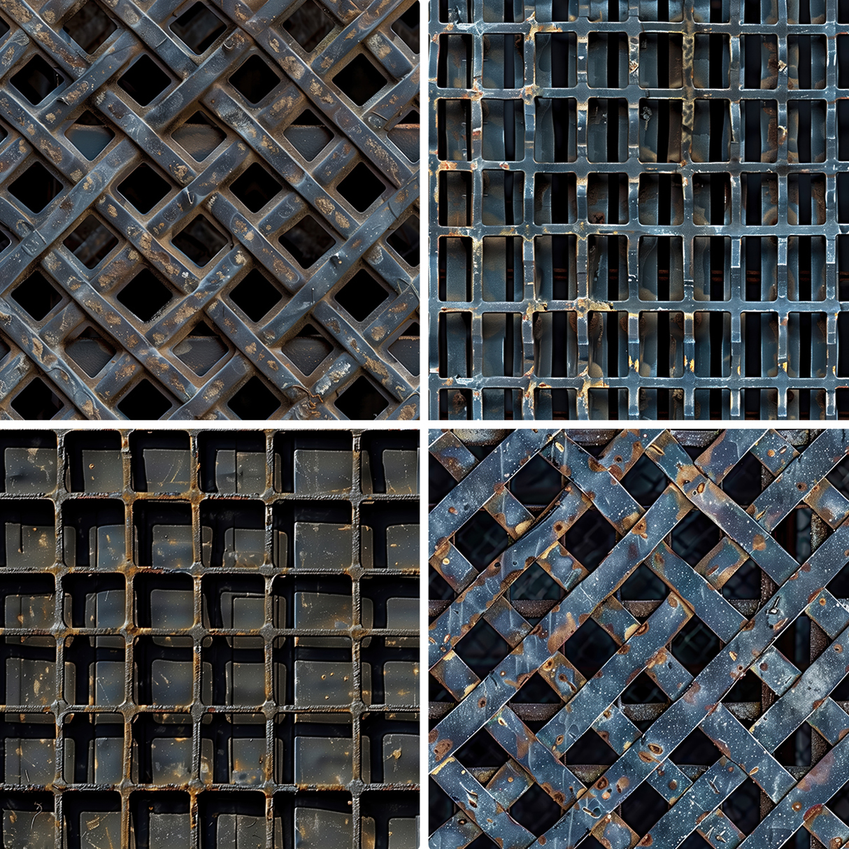 30 Metal Grate Texture Backgrounds Samples Preview Part 04