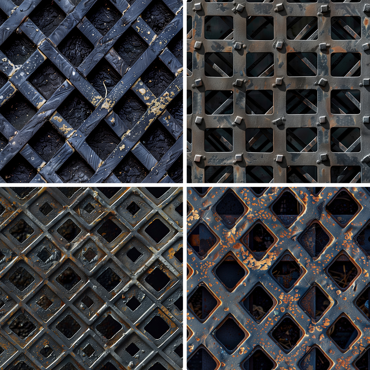 30 Metal Grate Texture Backgrounds Samples Preview Part 05