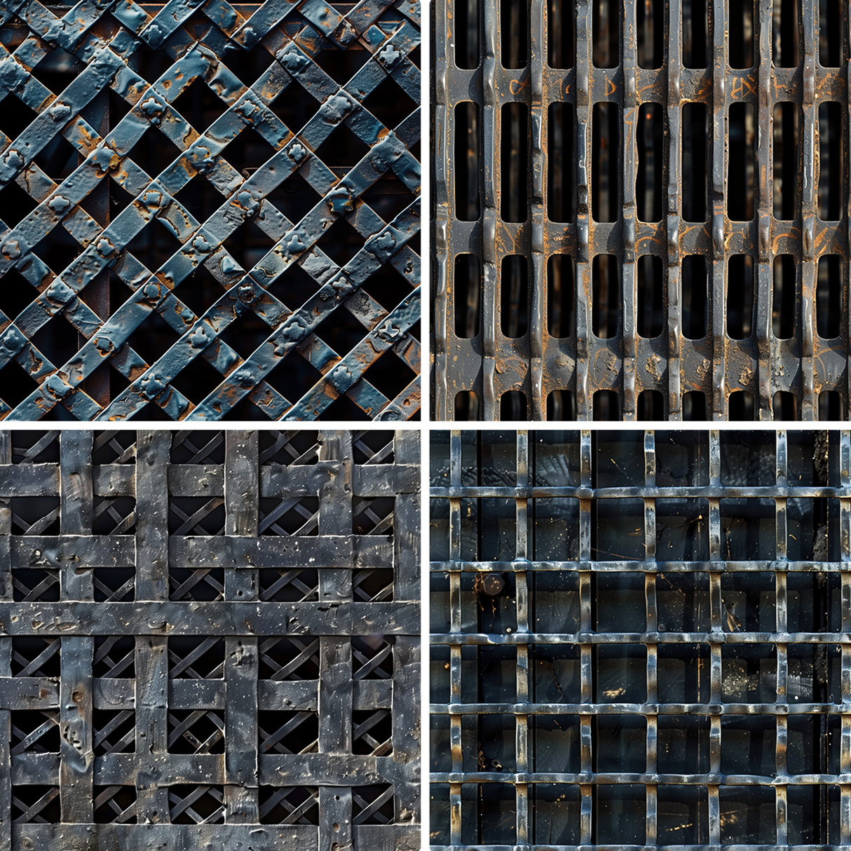 30 Metal Grate Texture Backgrounds Samples Preview Part 07