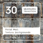 30 Metal Wall Texture Backgrounds Square Cover