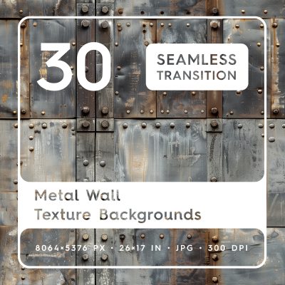 30 Metal Wall Texture Backgrounds Square Cover