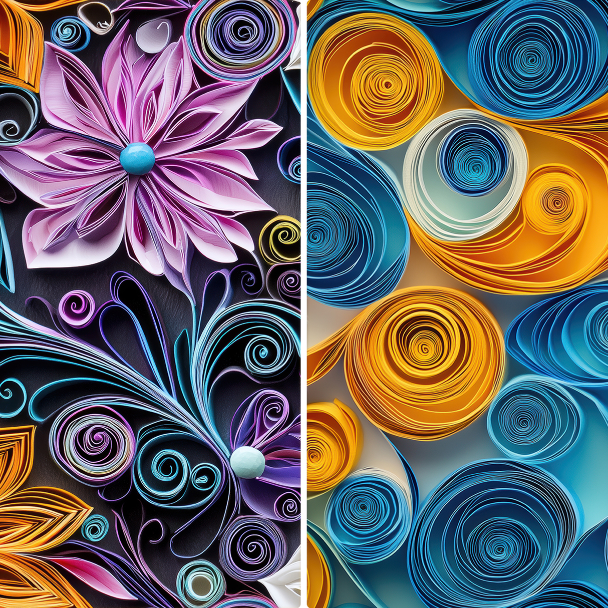 30 Paper Quilling Texture Backgrounds Samples Preview Part 08