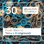 30 Paper Quilling Texture Backgrounds Square Cover