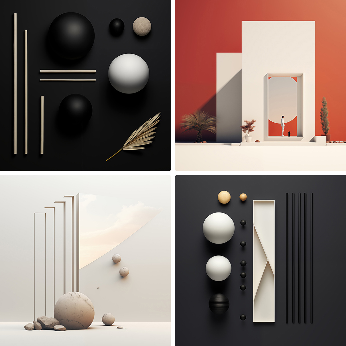 90 Minimalism Art Poster Illustration Backgrounds Samples Preview Part 03