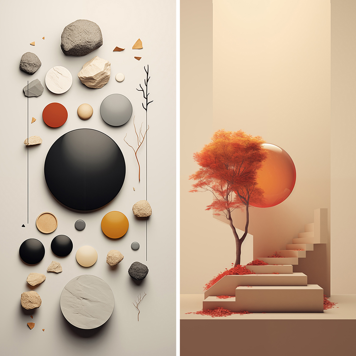 90 Minimalism Art Poster Illustration Backgrounds Samples Preview Part 10