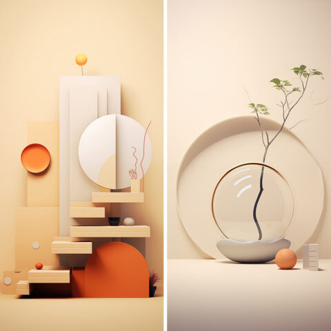 90 Minimalism Art Poster Illustration Backgrounds Samples Preview Part 11