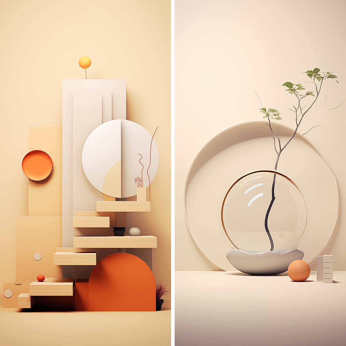 90 Minimalism Art Poster Illustration Backgrounds Samples Preview Part 11