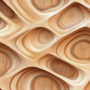 Seamless Wavy Organic Wood Pattern Texture
