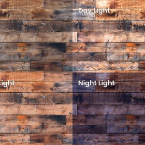 Rustic Wooden Wall Lighting Variation Examples Preview