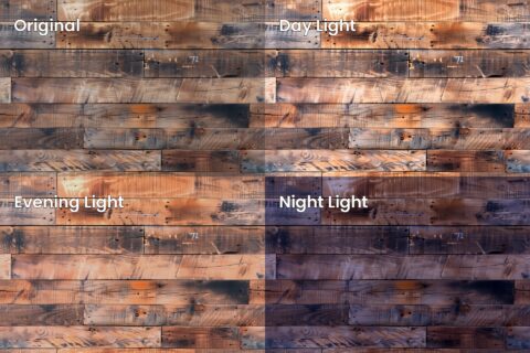 Rustic Wooden Wall Lighting Variation Examples Preview