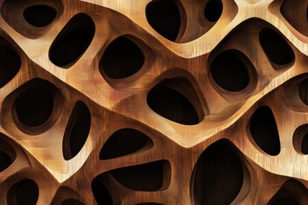 Seamless Wooden Texture Shapes Striking