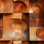 Seamless Circular Curved Patterns Wooden Texture