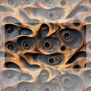 Seamless Organic Shapes Wooden Texture Teleable Transition Explanation Preview
