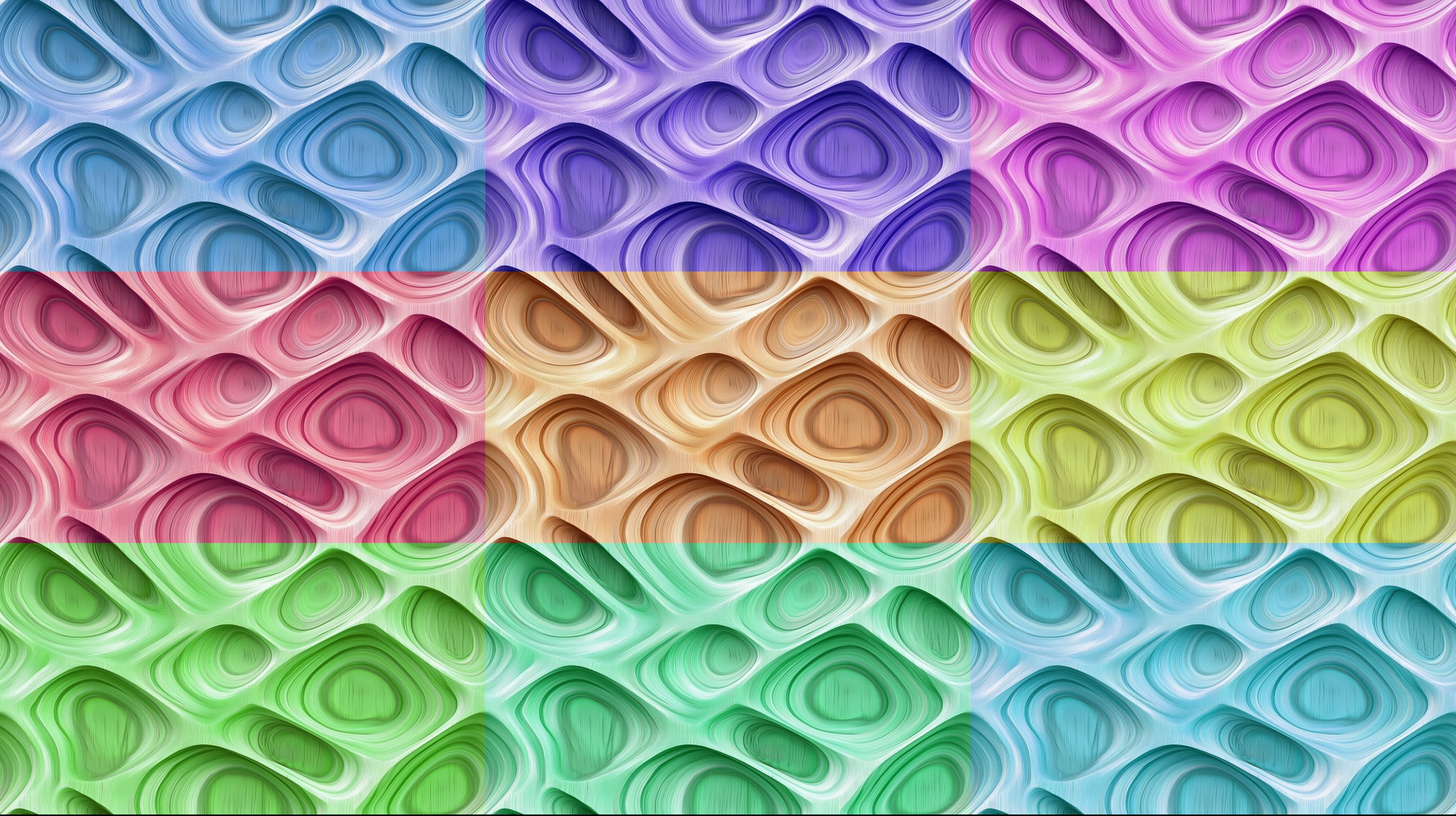 Seamless Organic Wood Pattern Texture Hue Variation Examples Preview