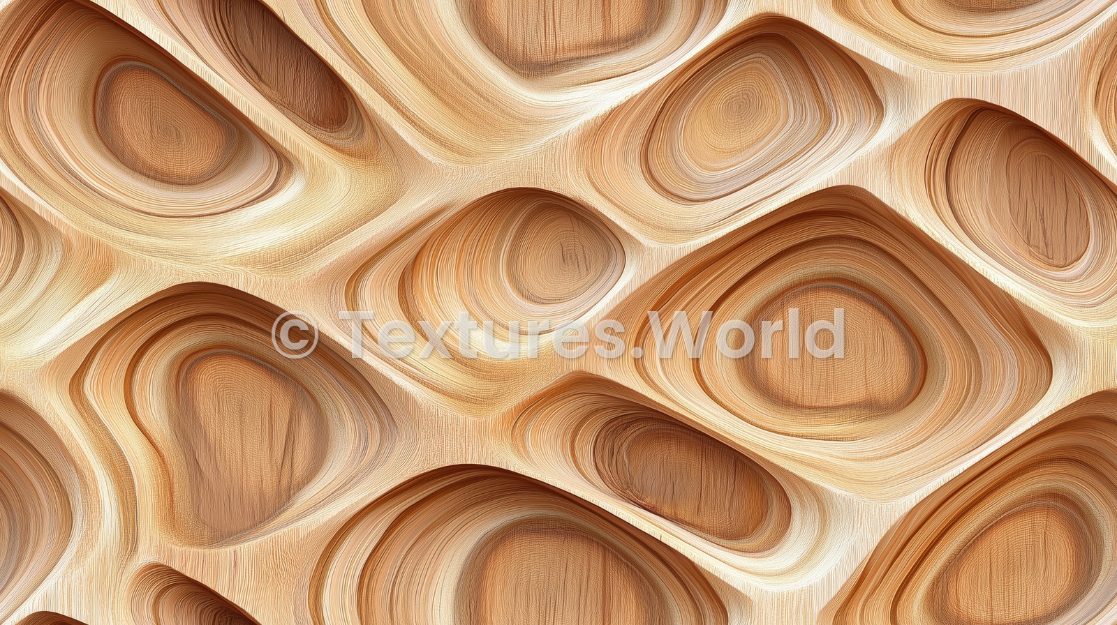 Seamless Wavy Organic Wood Pattern Texture Preview