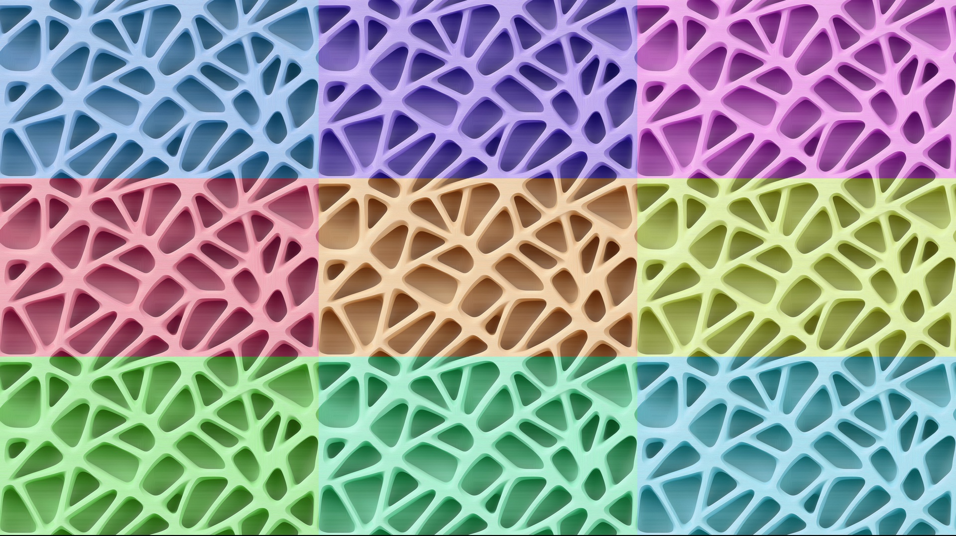 Seamless Organic Shapes Patterns Wooden Texture Hue Variation Examples Preview