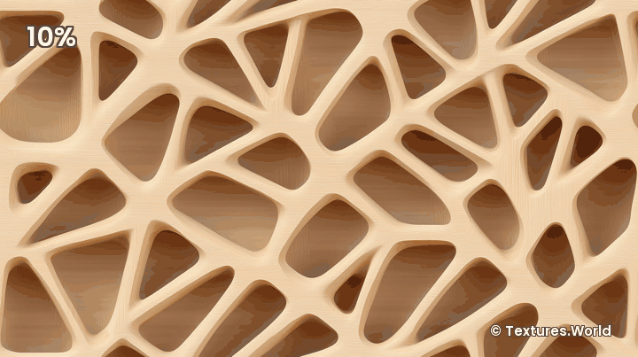 Seamless Organic Shapes Patterns Wooden Texture Zoom Quality Preview