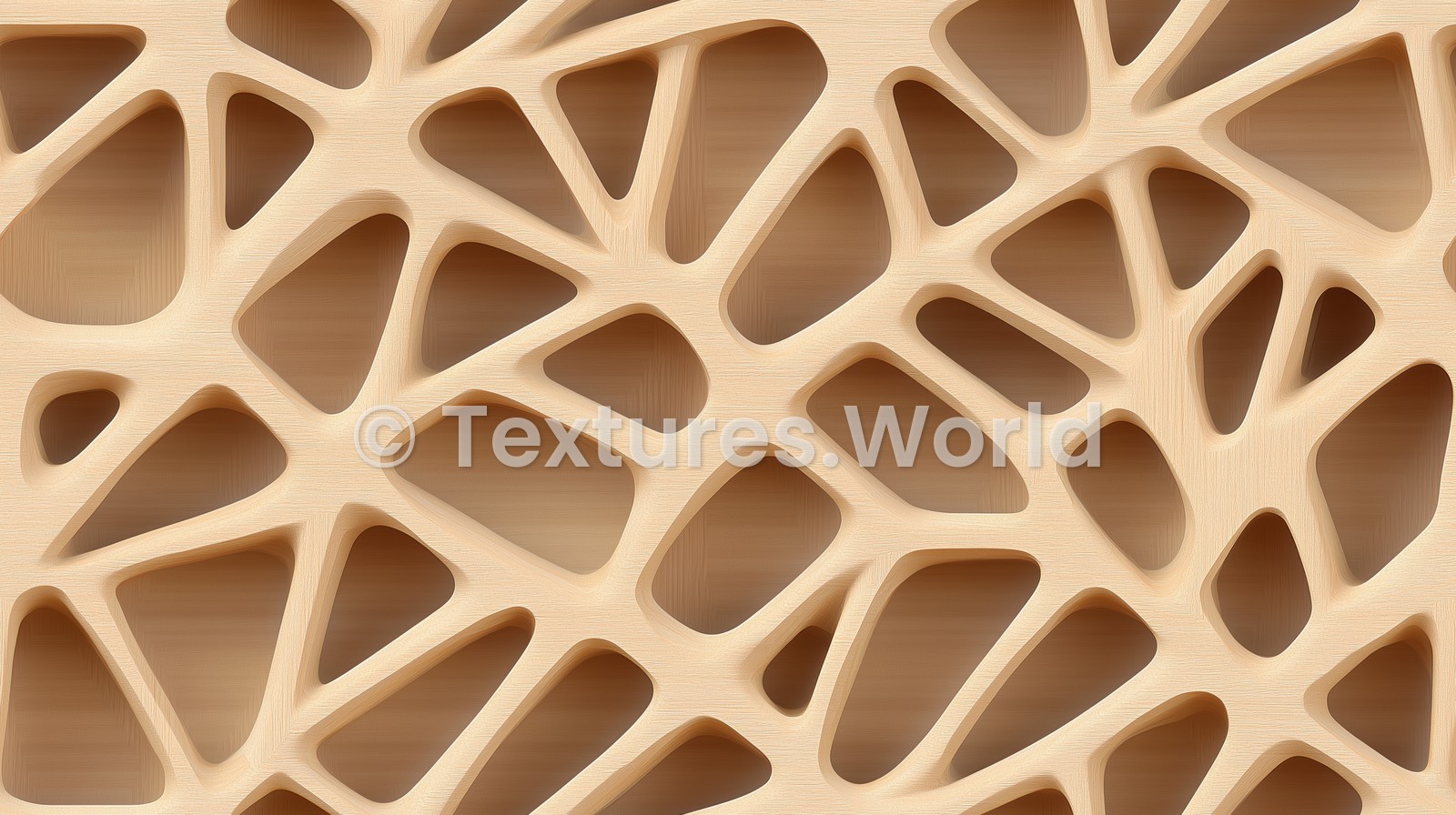 Seamless Organic Shapes Patterns Wooden Texture
