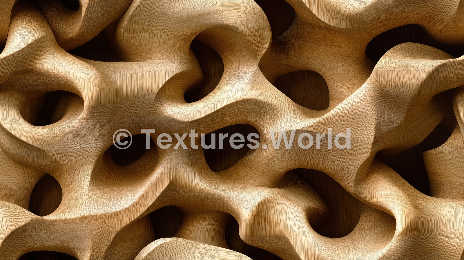 Seamless Smooth Curves Organic Shapes Texture Preview