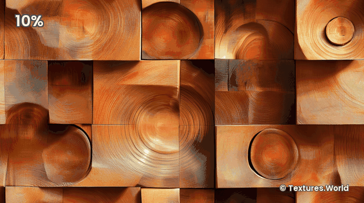 Seamless Circular Curved Patterns Wooden Texture Zoom Preview