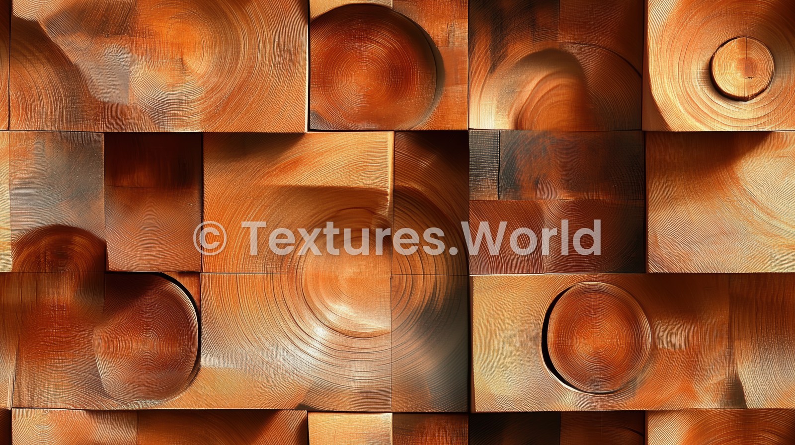 Seamless Circular Curved Patterns Wooden Texture Preview