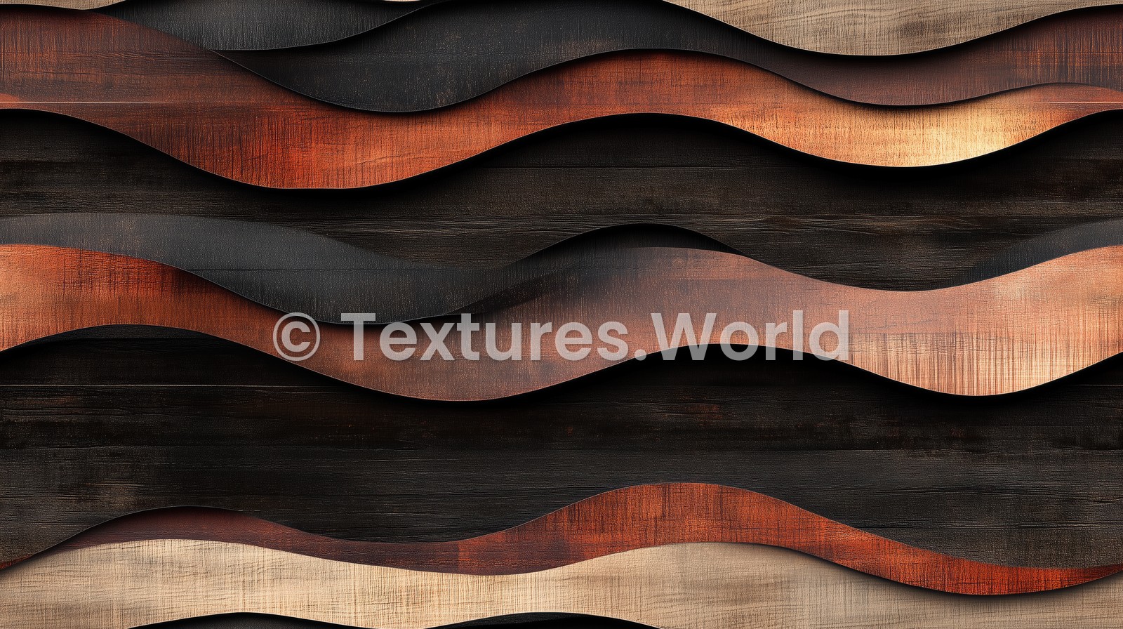 Seamless Wood Wavy Layers Texture Preview