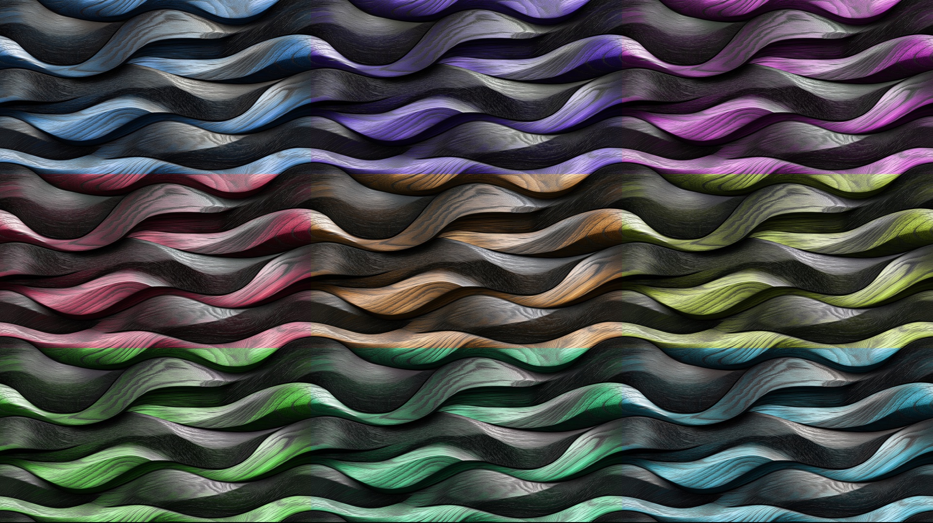 Intricately Carved Wood Texture Hue Variation Examples Preview