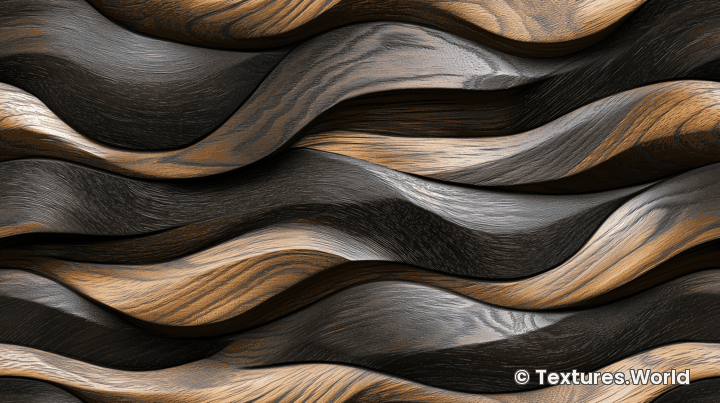 Intricately Carved Wood Texture Seamless Tileable Animation