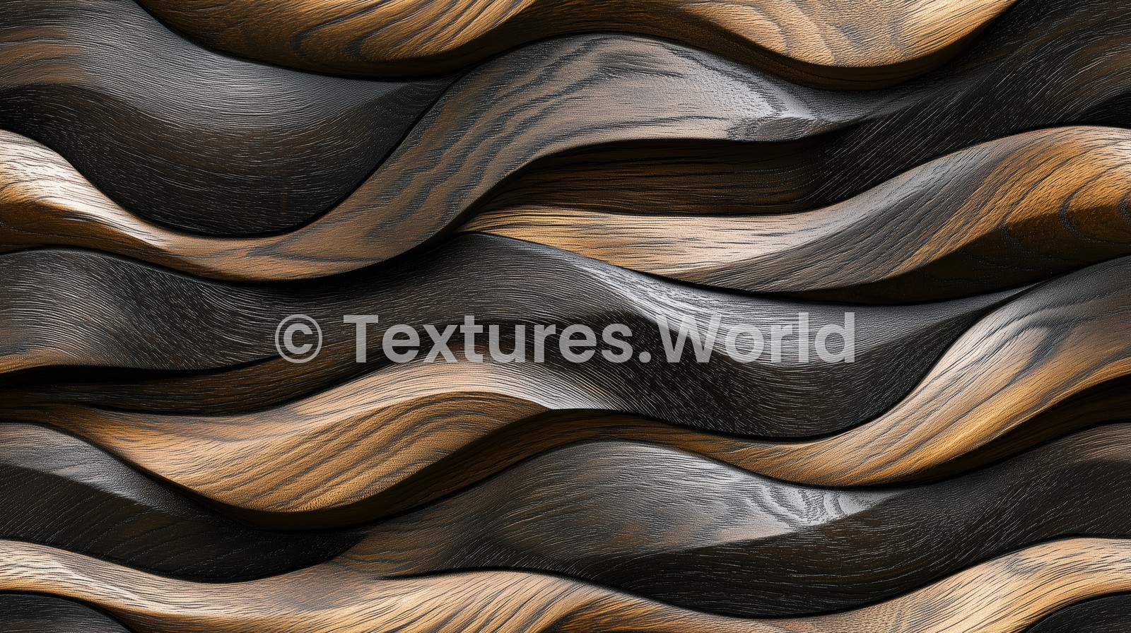 Seamless Intricately Carved Wooden Dark Texture Preview