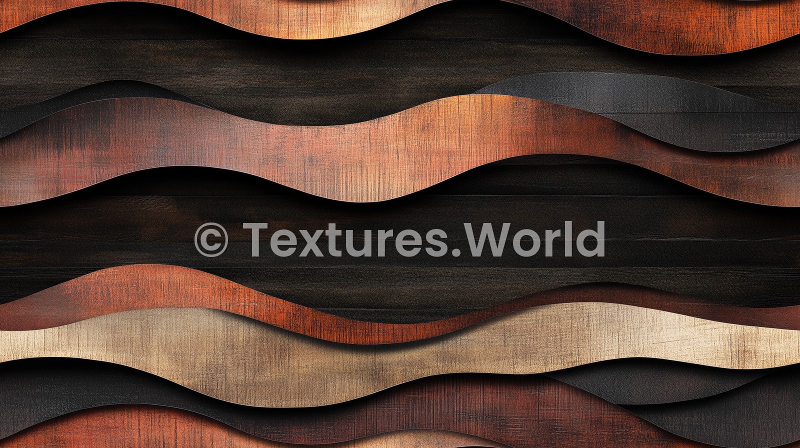 Seamless Wavy Wood Layers Texture Preview