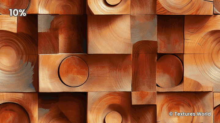 Seamless Circular Rectangular Shapes Wooden Texture Zoom Preview