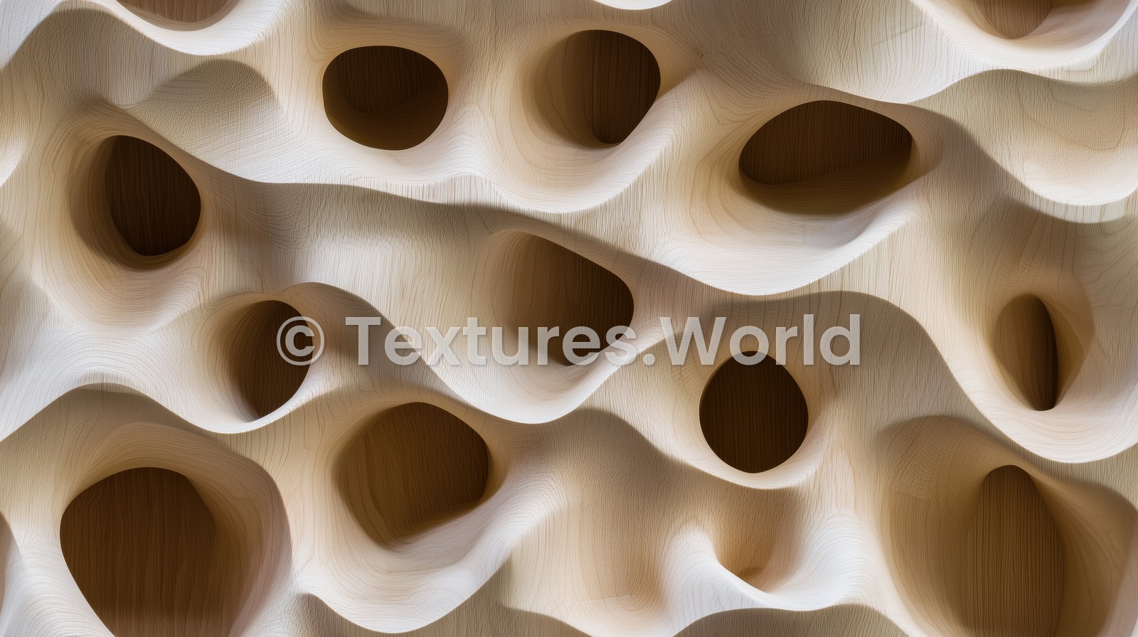Seamless Textured Wooden Organic Shapes Preview